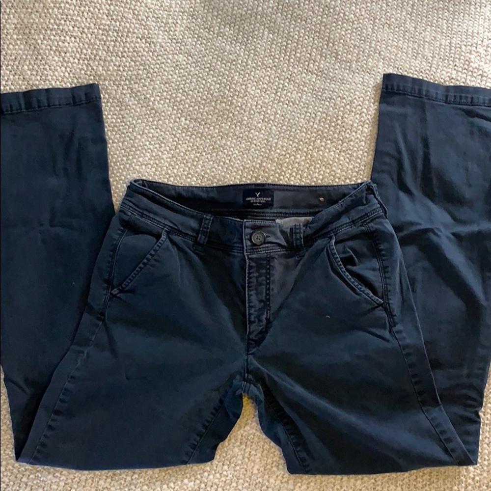 Navy chinos (great for petites!)